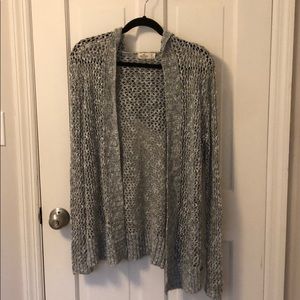 Hollister hooded open knit cardigan sweater